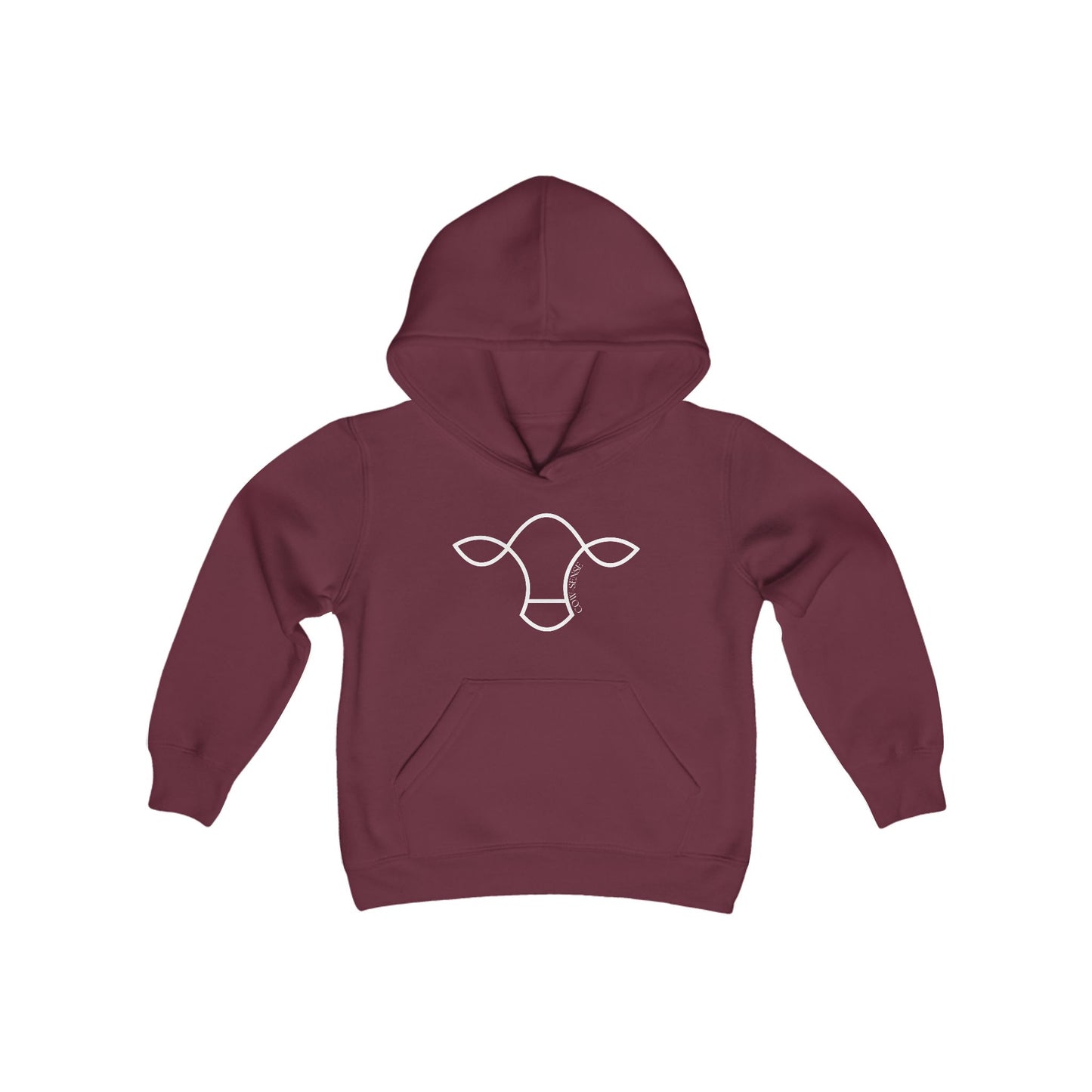 "Cow-Sense" Logo Hoodie - Youth