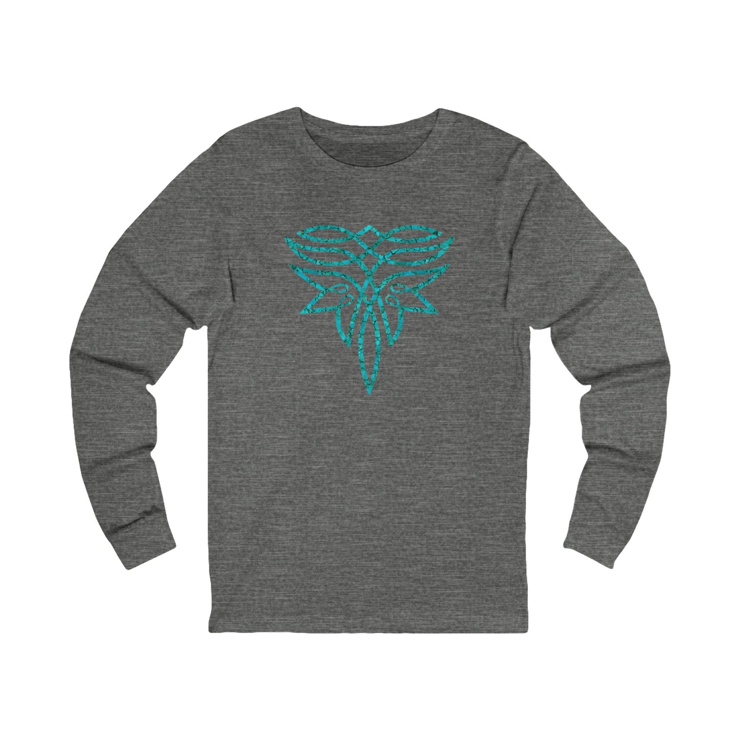 Turquoise Boot Stitch Long Sleeve Tee