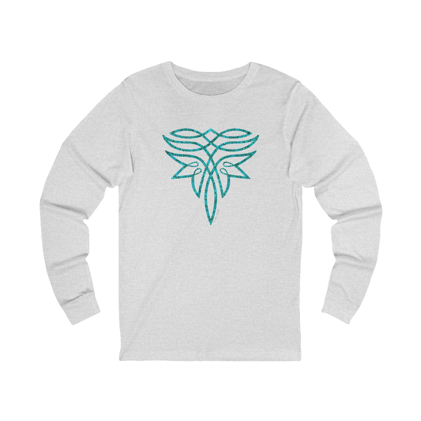 Turquoise Boot Stitch Long Sleeve Tee