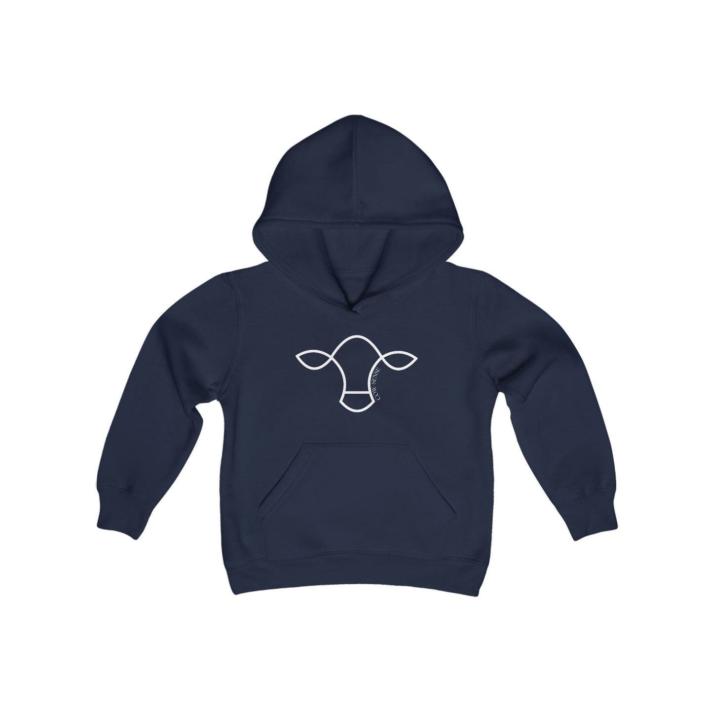 "Cow-Sense" Logo Hoodie - Youth
