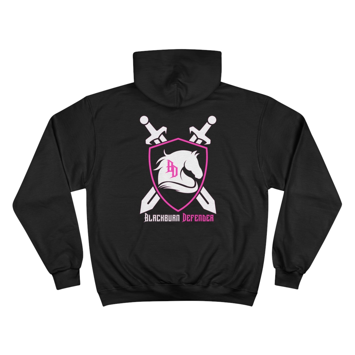 Blackburn Defender Hoodie - Pink Logo