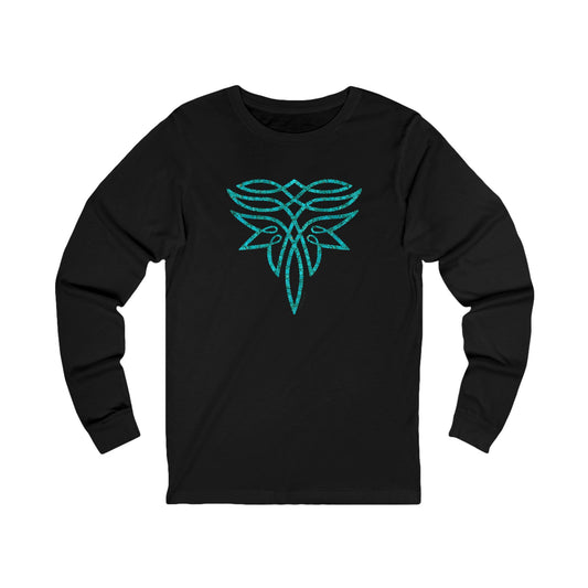 Turquoise Boot Stitch Long Sleeve Tee