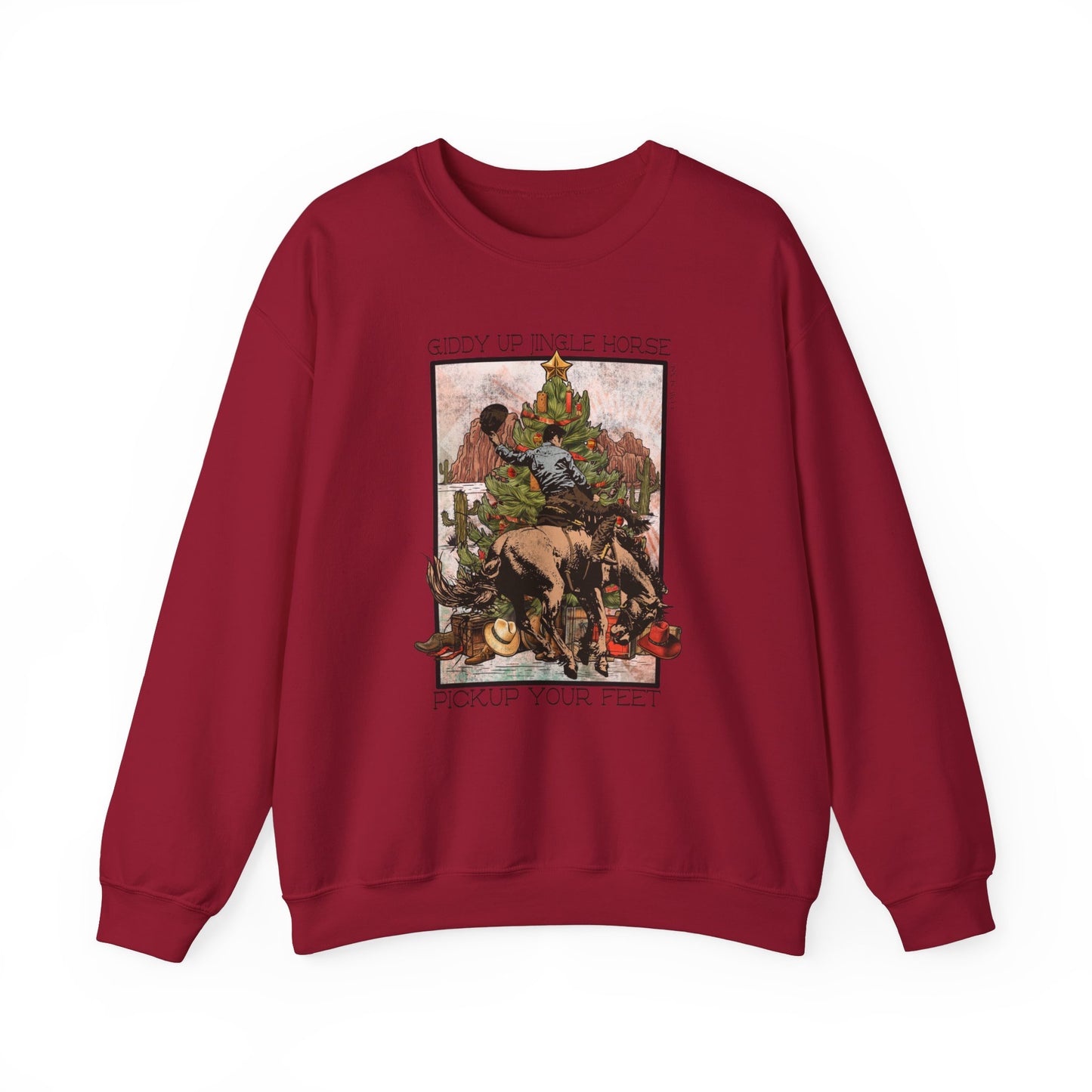 Jingle Horse Christmas Crewneck Sweatshirt