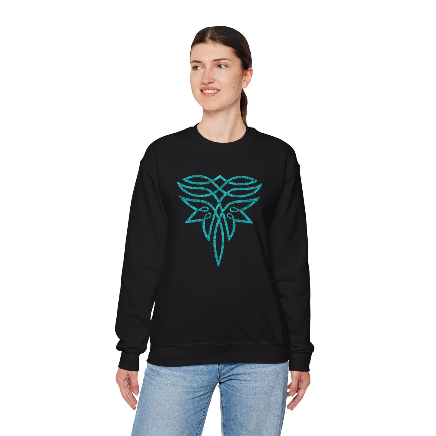 Turquoise Boot Stitch Crewneck Sweatshirt