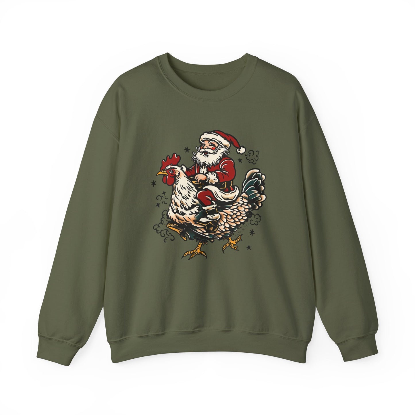 Christmas Chicken Crewneck Sweatshirt