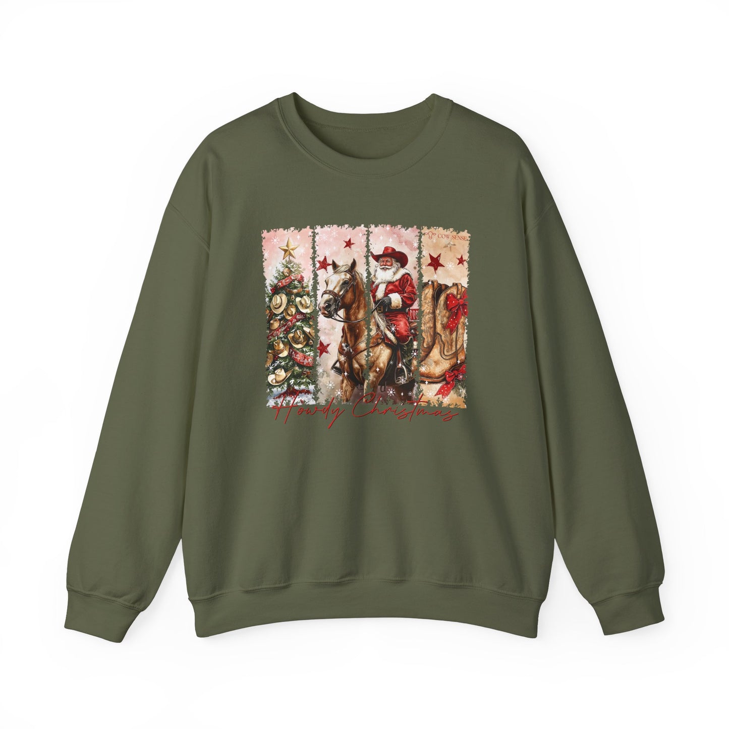 Cowboy Christmas Crewneck Sweatshirt