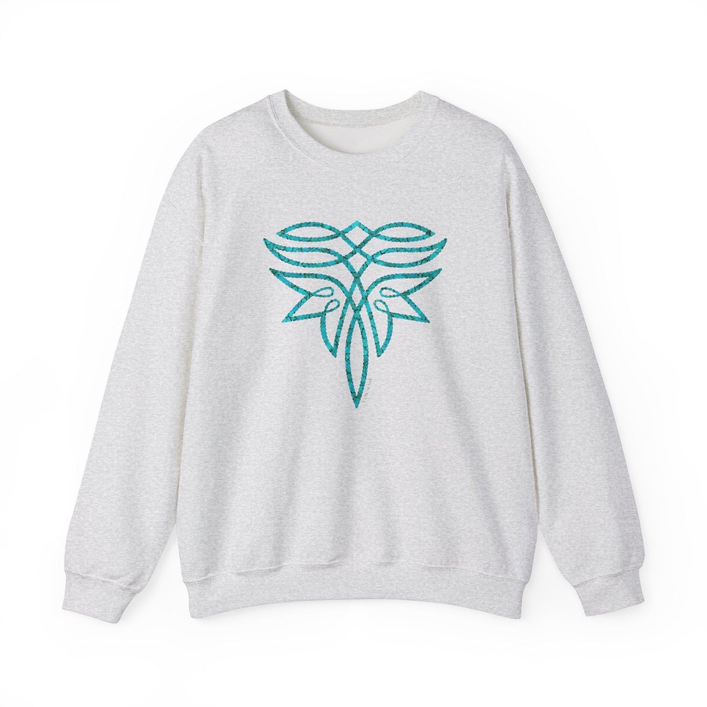 Turquoise Boot Stitch Crewneck Sweatshirt