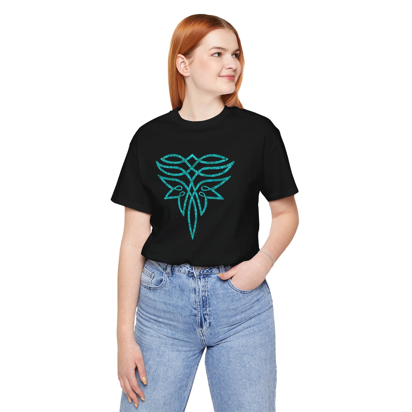 Turquoise Boot Stitch Short Sleeve Tee