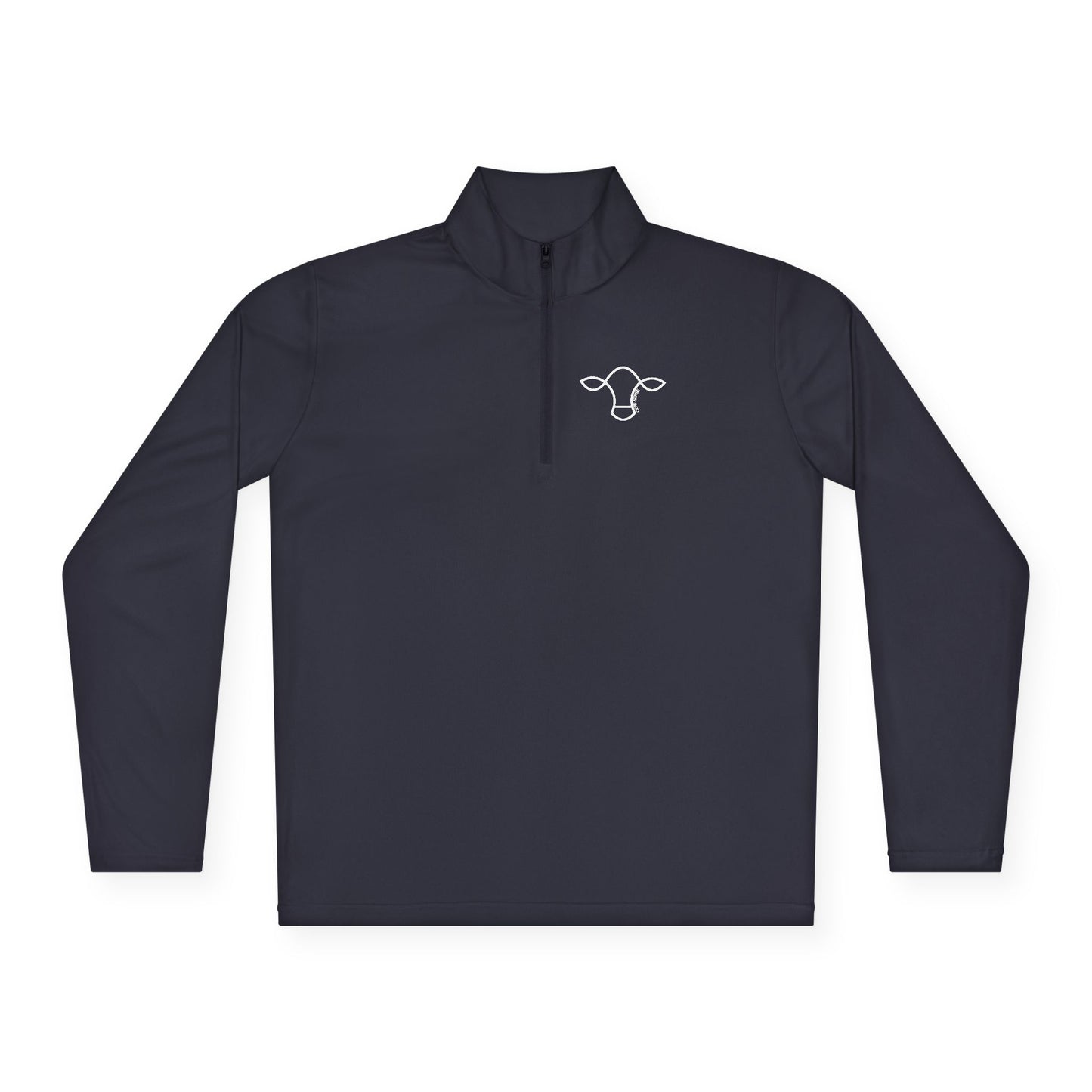 Cow-Sense Quarter-Zip Pullover