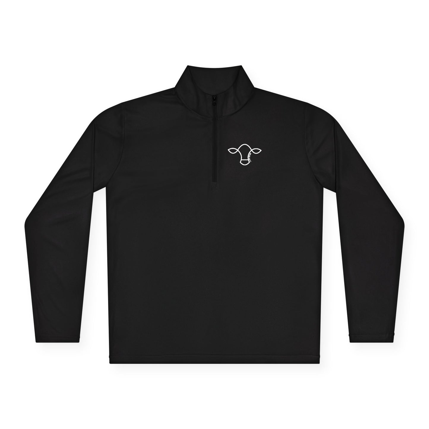 Cow-Sense Quarter-Zip Pullover