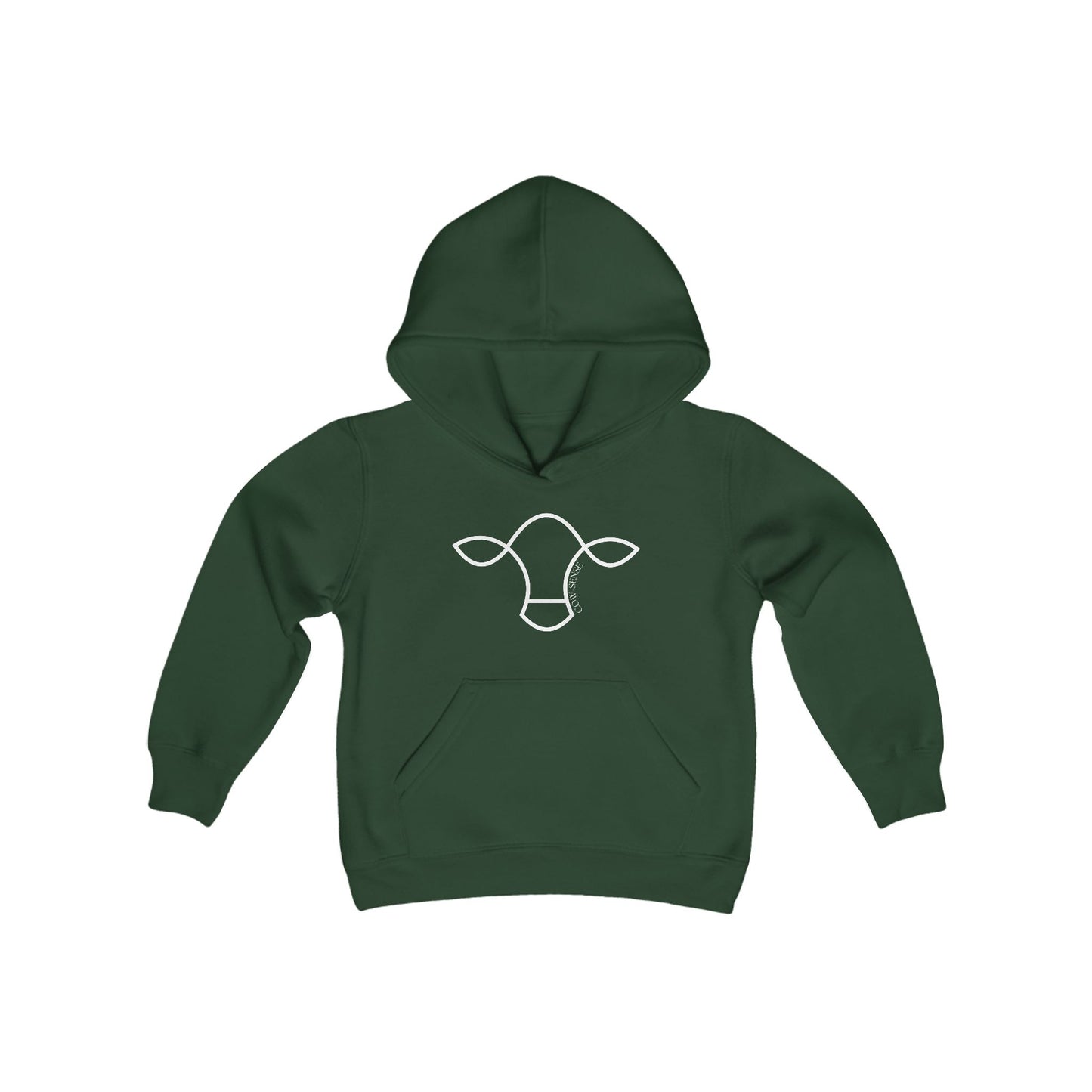 "Cow-Sense" Logo Hoodie - Youth