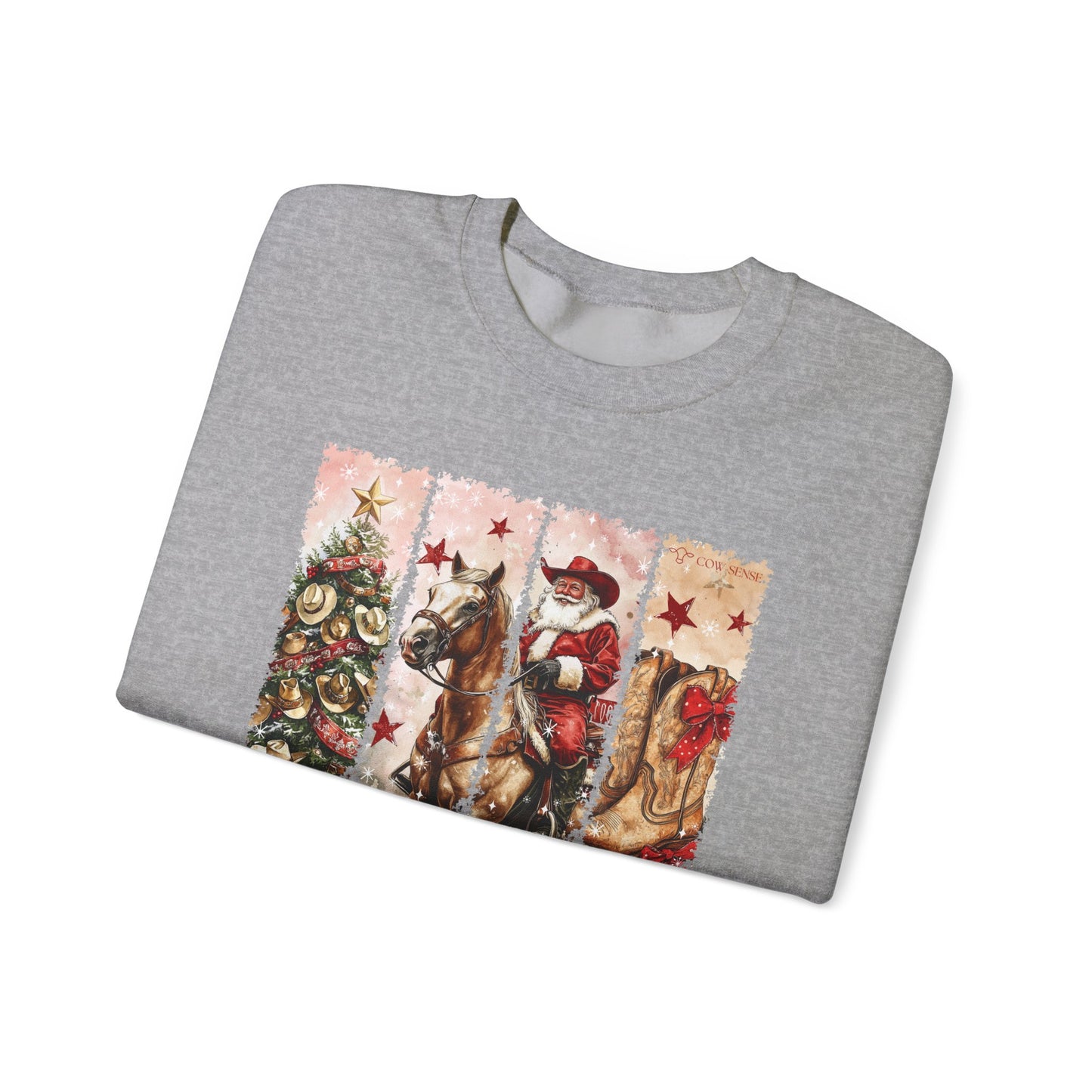 Cowboy Christmas Crewneck Sweatshirt