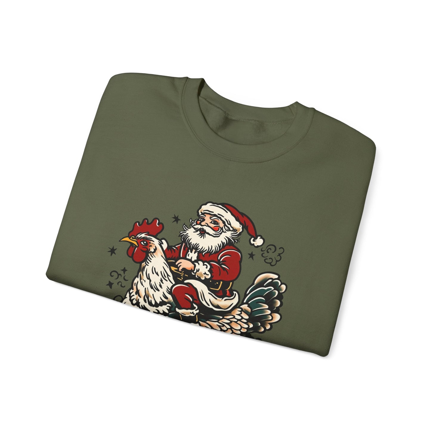 Christmas Chicken Crewneck Sweatshirt