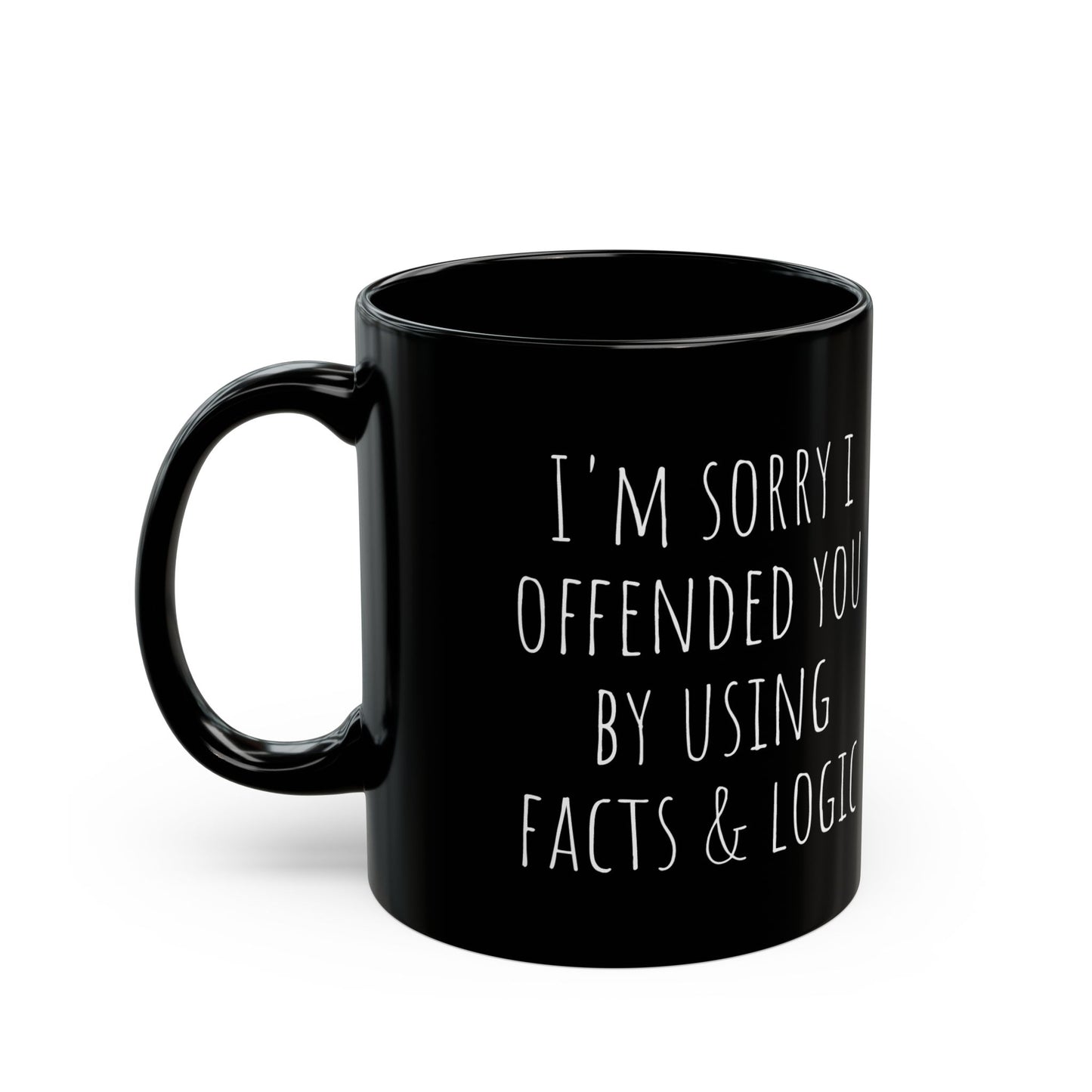 Facts & Logic Black Mug