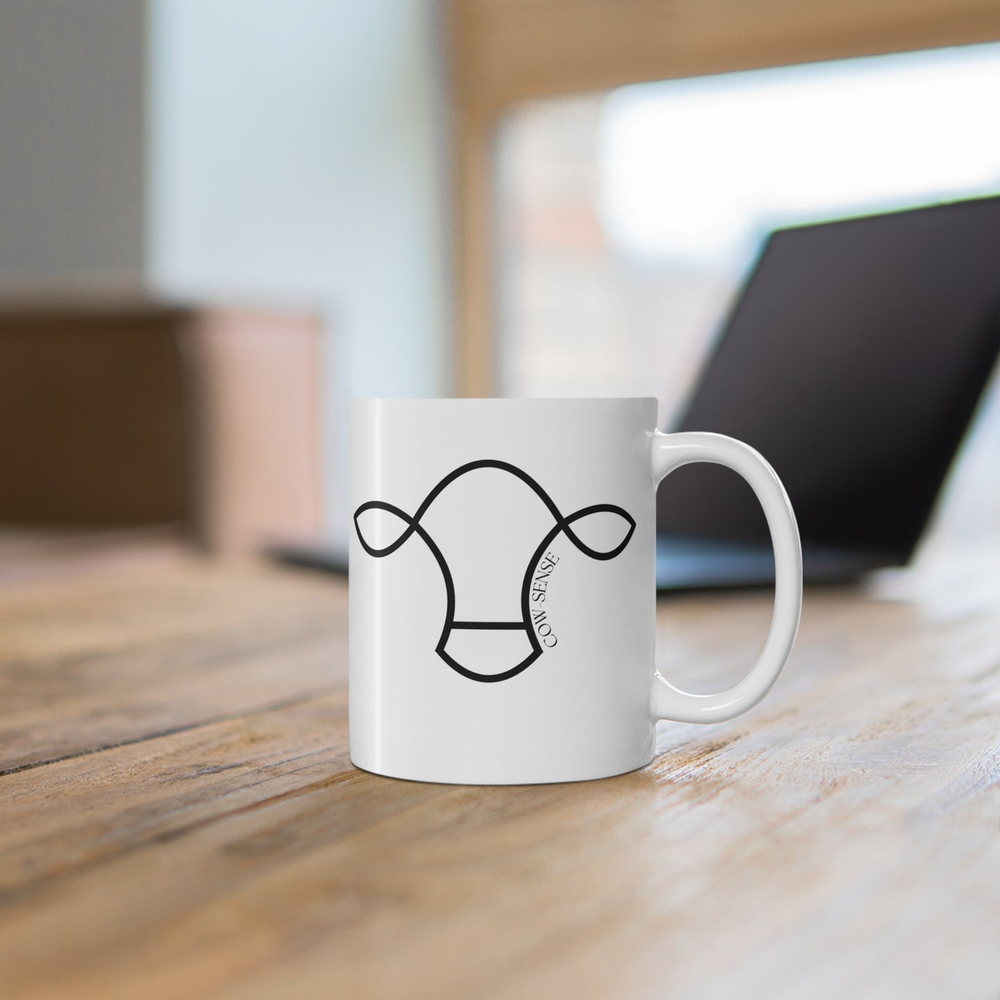 "Cow Sense" Logo Coffee Mug