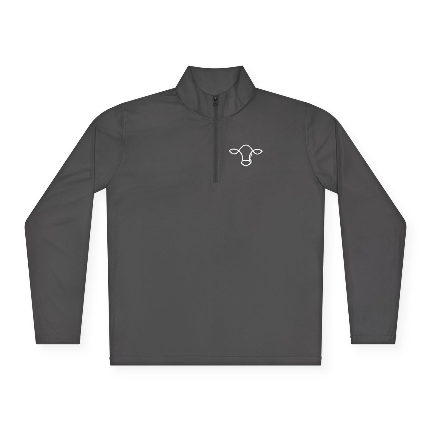 Cow-Sense Quarter-Zip Pullover