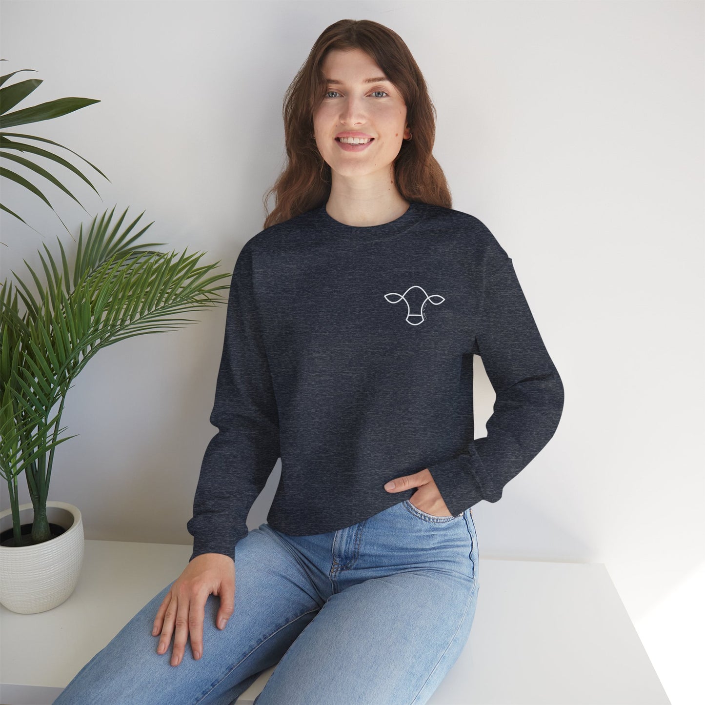 Cow-Sense Logo Crew Neck