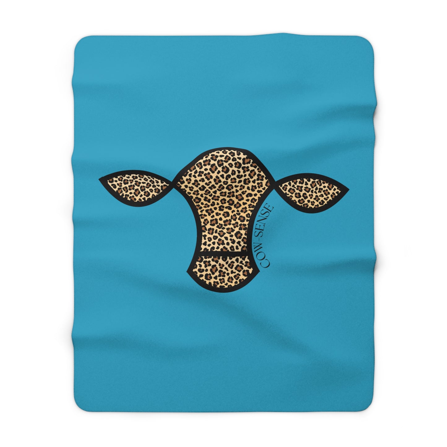 Leopard Cow-Sense Sherpa Fleece Blanket