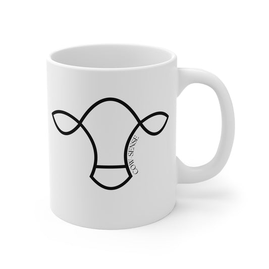 "Cow Sense" Logo Coffee Mug